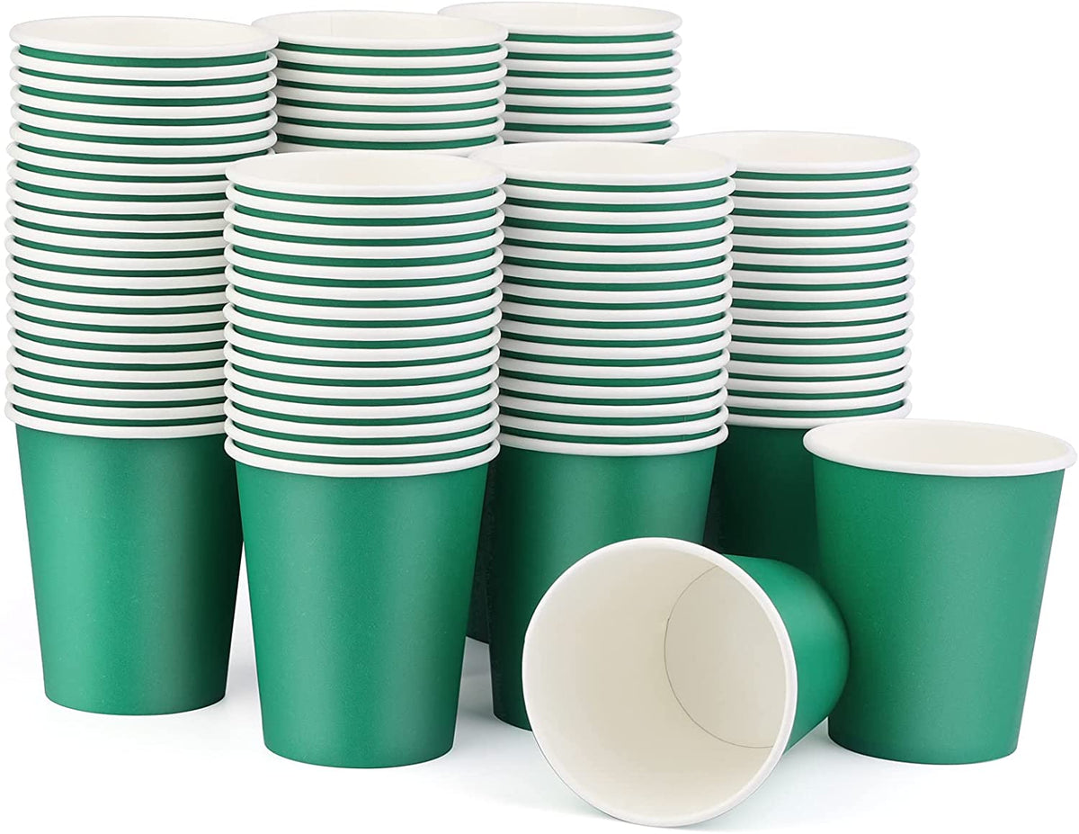 Green 9 oz. Paper Cups, 20 Ct.