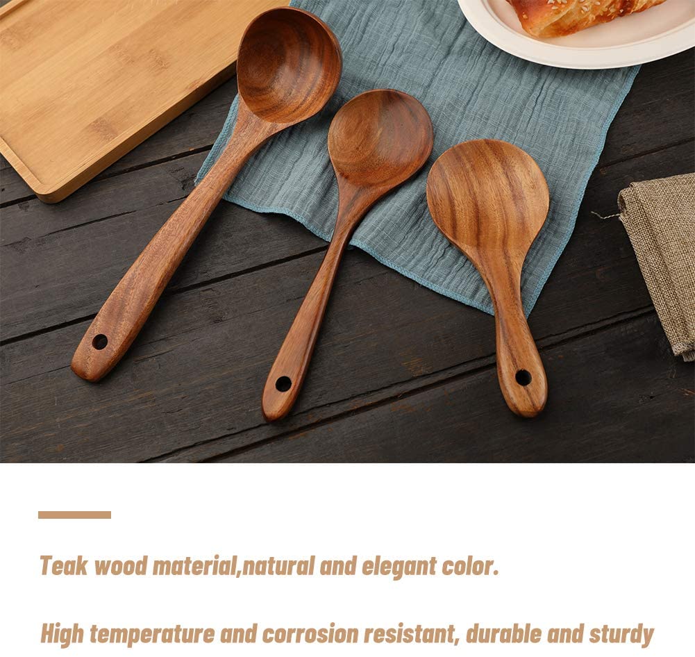 Wooden Spoons Set for Soup, Nonstick Kitchen Utensil Set – prgery