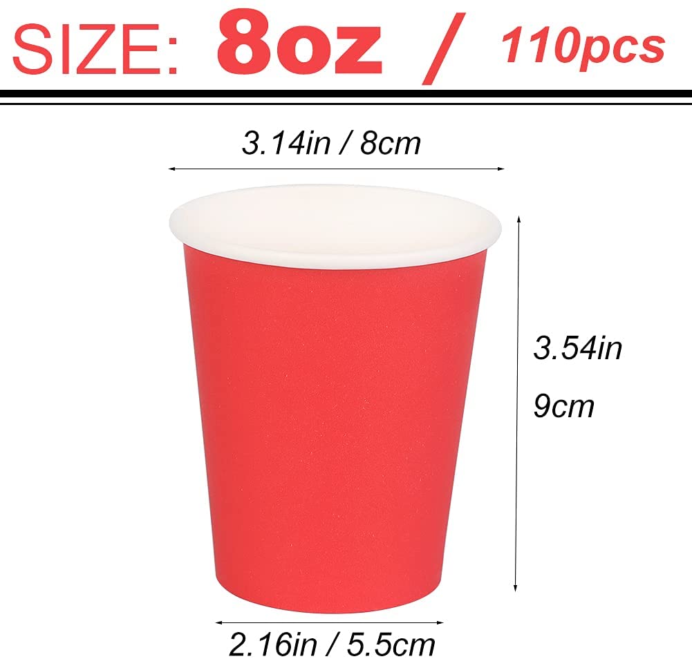 Size Chart of Paper Cups –