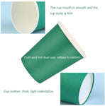 [110 Pack] Paper Cups 8 Oz, Disposable Paper Coffee Cup Green