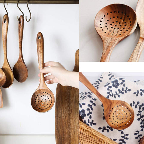 Wooden Strainer Spoon