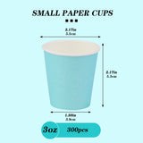 [300 Packs] 3 Oz Paper Cups Disposable Paper Water Cups, Paper Hot Coffee Cups