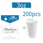 [200 Packs] 3 Oz Paper Cups Disposable Paper Water Cups, Paper Hot Coffee Cups