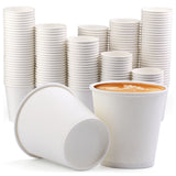 [200 Packs] 12 Oz Paper Cups Disposable Paper Water Cups, Paper Hot Coffee Cups