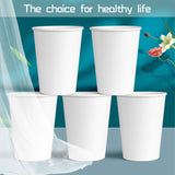 [200 Packs] 12 Oz Paper Cups Disposable Paper Water Cups, Paper Hot Coffee Cups