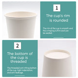 [300 Packs] 8 Oz Paper Cups Disposable Paper Water Cups, Paper Hot Coffee Cups