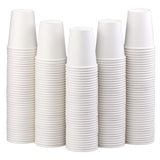 [200 Packs] 8 Oz Paper Cups Disposable Paper Water Cups, Paper Hot Coffee Cups White