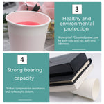 [200 Packs] 8 Oz Paper Cups Disposable Paper Water Cups, Paper Hot Coffee Cups White