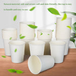 [150 Packs] 8 Oz Paper Cups Disposable Paper Water Cups, Paper Hot Coffee Cups White