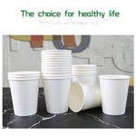 [150 Packs] 8 Oz Paper Cups Disposable Paper Water Cups, Paper Hot Coffee Cups White