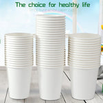 [100 Packs] 8 Oz Paper Cups Disposable Paper Water Cups, Paper Hot Coffee Cups