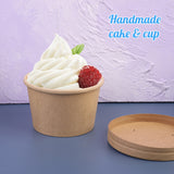 [50Pcs] 8 OZ Paper Soup Containers with Vented Lid, Paper Food Cups for Hot/Cold Food