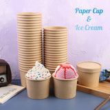 12OZ Paper Soup Containers with Vented Lid, Paper Food Cups for Hot/Cold Food [50Pcs]