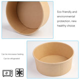 [90Pcs] 750ML Paper Salad Containers No Lids , Paper Soup Containers, Paper Food Cups for Hot/Cold Food