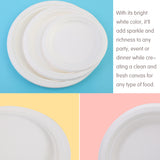 Disposable Sugarcane Paper Plates 7Inch/9Inch/10Inch [120-Pack 40 *3]