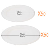 7Inch/9Inch Disposable Sugarcane Paper Plates Alternative Compostable Paper Plates