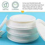 7Inch/9Inch Disposable Sugarcane Paper Plates Alternative Compostable Paper Plates