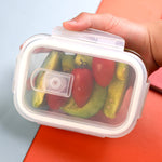 13.87Oz Glass Containers with Lids Airtight Lunch Containers 410ML